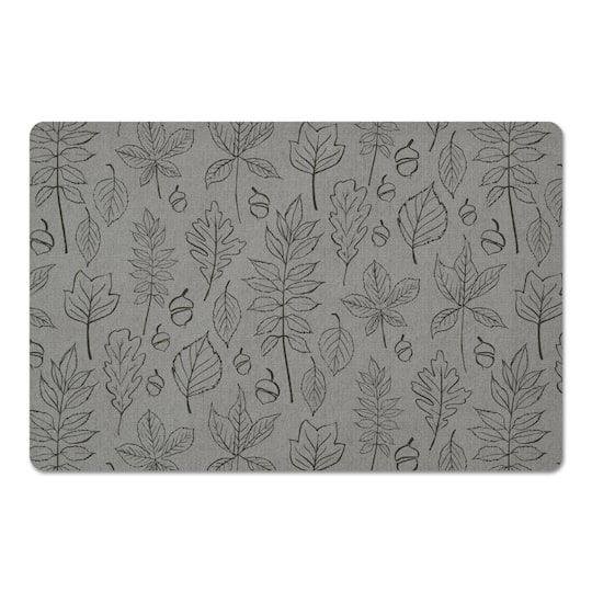 Green Leaf Pattern Floor Mat